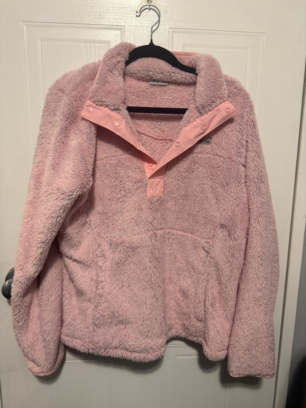 Columbia Cozy Plush Pink Snap Pullover